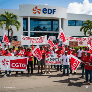 GUADELOUPE – Mouvement de grève à EDF sur fond de revendications nationales et locales