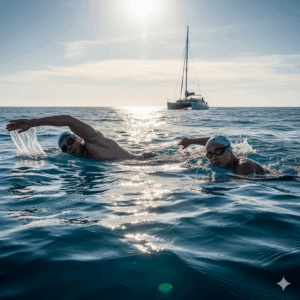 DÉFI HORS NORME – Un couple se lance dans la traversée de l’Atlantique à la nage pour les océans