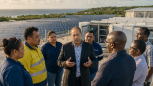 Niue achève une infrastructure solaire et de stockage visant 80 % d’électricité renouvelable